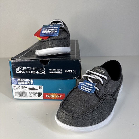 Skechers Shoes - Skechers Go Walk Lite Isla 15433W/BKW Women's 8.5 Wide New w Box